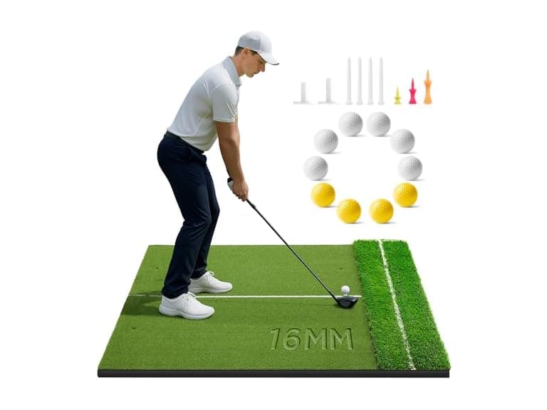 Golfguru Golf Mat with Dual Turf