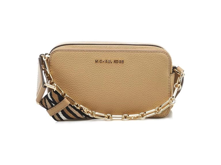 Michael Kors Jet Set Small Double Zip Camera Chain Crossbody