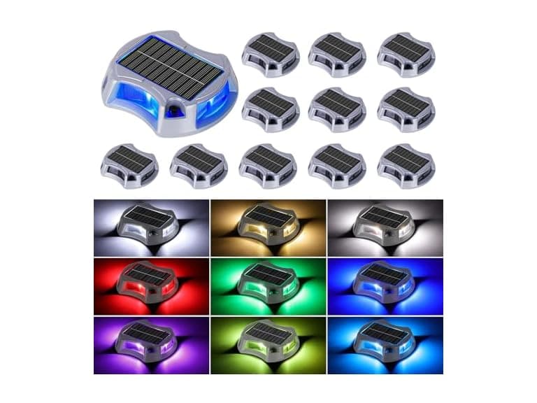 Bosceos Solar Deck Lights RGB