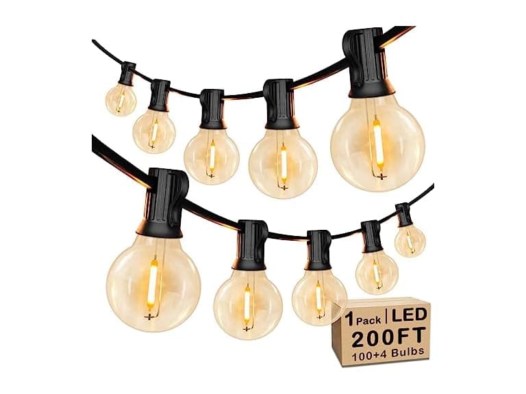200FT LED String Lights 2200K 100 Bulbs