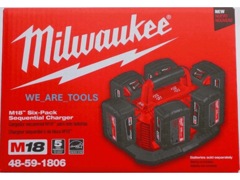 Milwaukee 48-59-1806 M18 Six Pack Sequential Charger