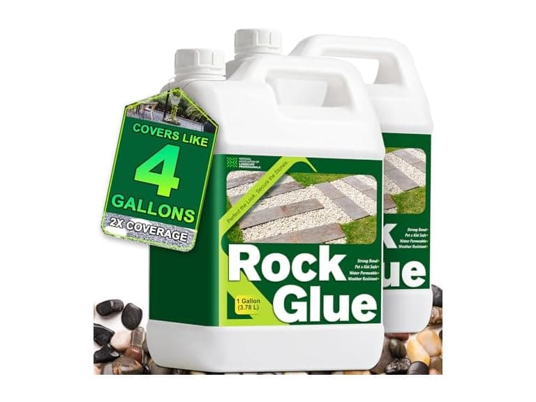 Teexpert Rock Glue for Landscaping 2 Gallon