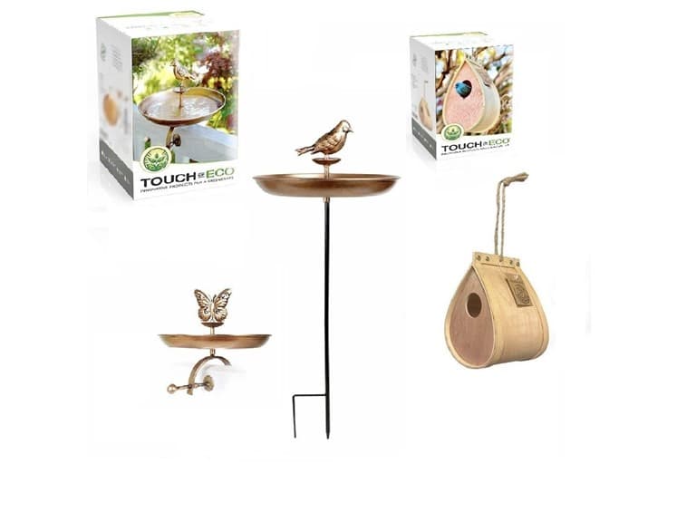 Bird Bath & Birdhouse - Combo Pack