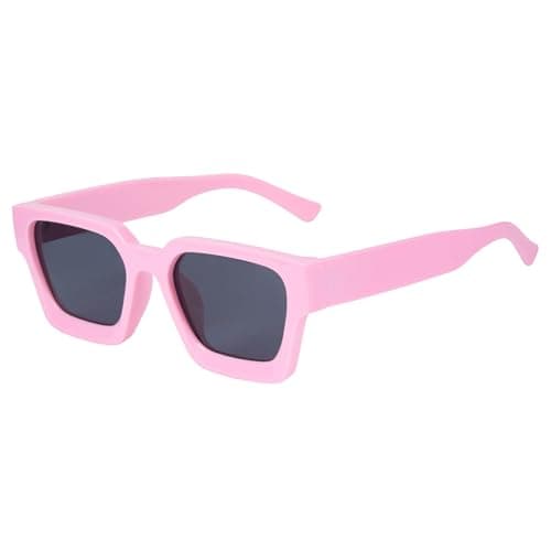 Cyxus Square Chunky Frame Sunglasses Womens Men Tangle Free Retro 90s Stylish Sun Glasses UV400 Protection 1252B17 - Image 1
