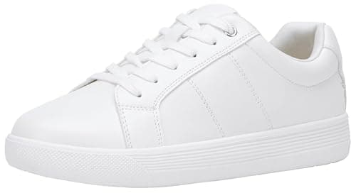 Vepose Women's White Casual Walking Sneakers, Fashion Tennis Low Top Slip On 8013 Shoes, Size 9M US(CJY8013 All White 09) - Image 1