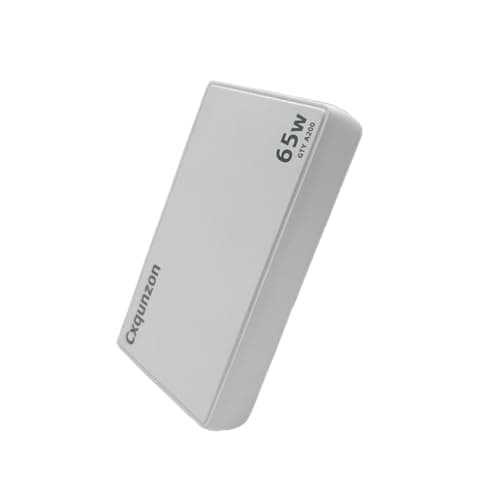 65W USB C Charger Flat, Slim GaN Compact Fast PPS Wall Charger for Nintendo Switch 2,Steam Deck, ROG Ally,iPhone 17/16/15/14, MacBook Air, iPad Pro (White(2xUSBC))