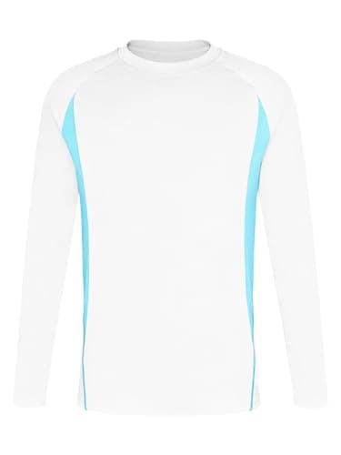 beautyin Rash Guard for Boys UPF 50+ Quick Dry Sun Protection Swim Shirt Long Sleeve Shirts White - Image 1