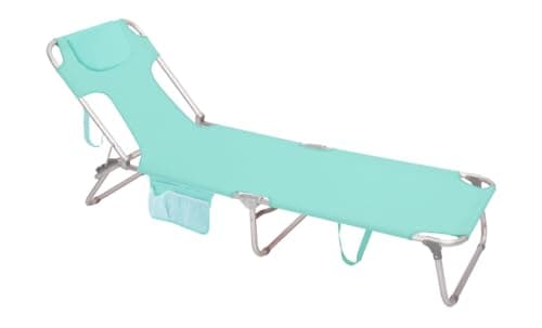 SUNNYFEEL Beach Lounge Chair, Aluminum Tanning Chair with Face Hole, Foldable Lounge Chair Outdoor, Sun Tanning Chair with Backpack Straps for Outdoor/Picnic/Lawn - Image 1