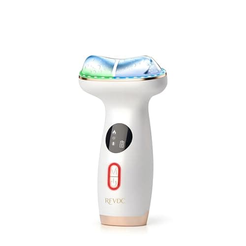 RFVDC Cold Heat Facial Massager,7 Color Red Light Therapy Face Neck Lift Sculpt Device,Hot Electric Gua Sha Tool & Cooling Depuffing Wand,for Skin Care,Contouring,Firming - Image 1