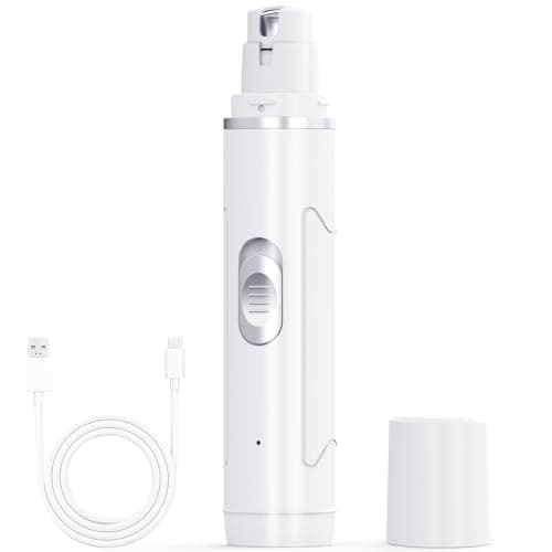 Chwwen Dog Nail Grinder Quiet - Professional 2-Speed Electric Pet Nail Trimmer with Guard, Rechargeable & Painless Claw Grinder for Small Medium Large Dogs & Cats, Low Noise & Vibration - Image 1