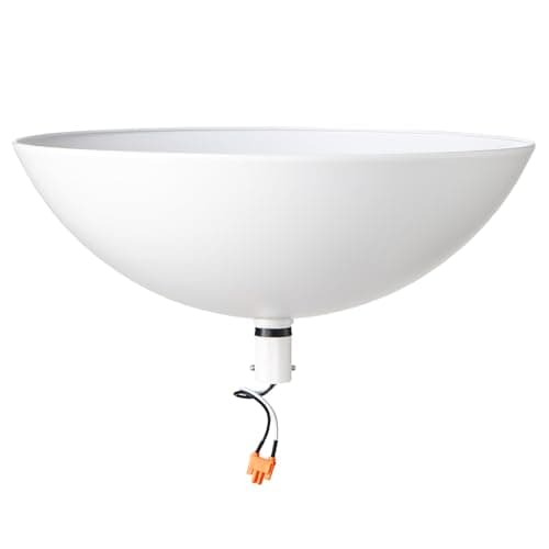 Modern Lamp Shade Kit For Superlamp Models - Glare Free Uplight Cover Designed To Reduce Direct Light, Easy Install Accessory For Floor Lamps, Replacement Shade Set Single Pack - White - Image 1