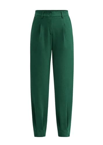 PRETTYGARDEN Womens Dress Pants Business Casual 2026 Trendy High Waisted Ankle Length Dressy Trousers Slacks Work Clothes (Dark Green,Medium) - Image 1