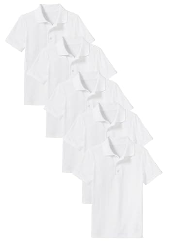 Galaxy by Harvic Polo Shirts for Boys 5-Pack Tagless School Uniform Shirts for Boys – Soft Comfortable Everyday Wear - Image 1