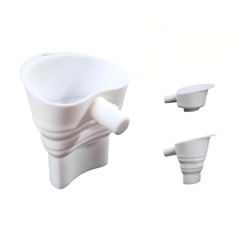 Large Flour Funnel for Kitchen Aid Mixer,Foldable Silicone Kitchen Aid Attachments for Mixer Fit Tilt-Head 4.5–5 Qt (KSM150) with Hanging Loop,Suitable for Use in Kitchens and Bakeries,Dishwasher Safe - Image 1