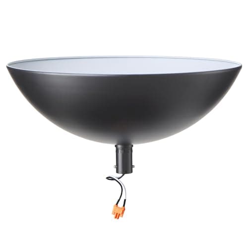 Modern Lamp Shade Kit For Superlamp Models - Glare Free Uplight Cover Designed To Reduce Direct Light, Easy Install Accessory For Floor Lamps, Replacement Shade Set Single Pack (Black) - Image 1