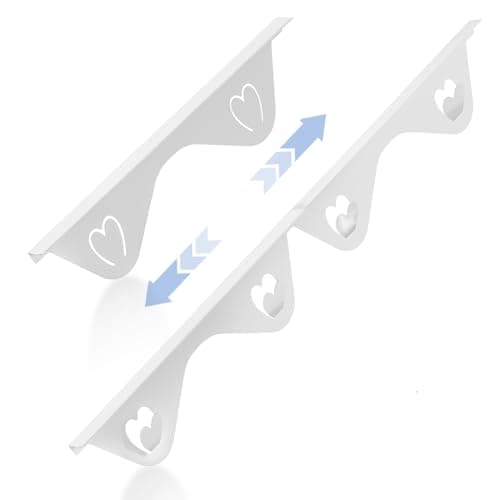 Stainless Steel Stove Gap Covers, Stove Gap Filler, Oven Gap Filler, Range Trim Kit in Kitchen, JessWednes 2 PCS Extendable Guard 13.8" to 27.5", Width 0.79", Heat Resistant and Easy to Clean (WHITE) - Image 1