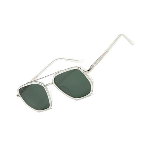 BOBUXLIIN Retro Trendy Womens Aviator Sunglasses Square Polarized UV Protection Sunglasses Women Tangle Free Vintage - Image 1
