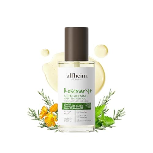 ALFHEIM Rosemary+ Pre-Wash Scalp Oil – Purifying Hair Oil – Hair Treatment and Scalp Clarifying Oil Made with Rosemary Extract – Lightweight Smoothing & Balancing Treatment – Silicone Free – 3.38 oz - Image 1