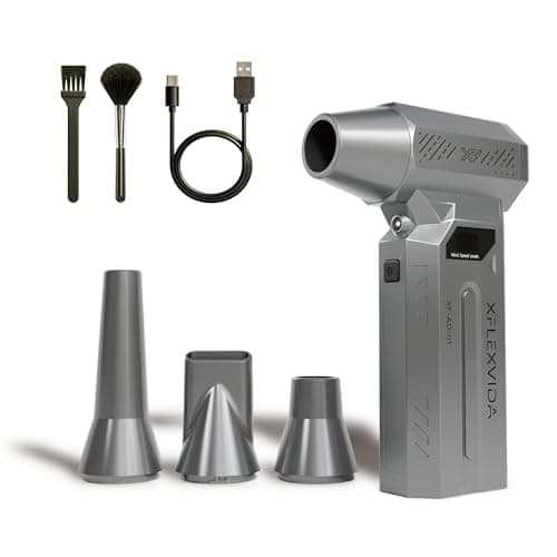 Compressed Air Duster-120000RPM Super Power Electric Air Duster, 4-Gear Adjustable Mini Blower with Fast Charging, Dust Blower for Computer, Keyboard, House, Outdoor and Car - Image 1