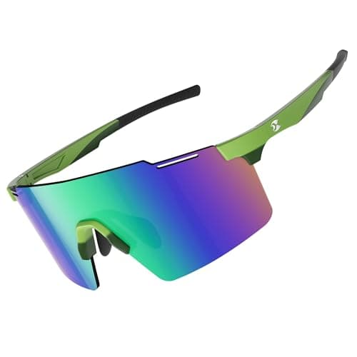 Sports Cycling Glasses for Men: Lightweight UV400 Protection Sunglasses for Women Running Ride Pickleball Fishing TR90 - Image 1