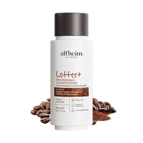 ALFHEIM Coffee+ Thickening Conditioner for Fine, Thin & Breakage-Prone Hair with Caffeine, Biotin & Arabica Coffee Oil, Strengthens, Hydrates & Boosts Volume, Paraben-Free, Sulfate-Free Travel Size - Image 1