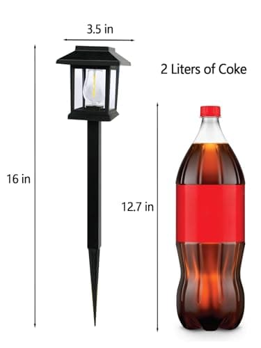 16-Pack Solar Lights Outdoor (Extra-Bright & Auto On/Off), Solar Powered Garden Lights, Outdoor Waterproof Solar Pathway Lights for Patio, Path, Yard, Landscape, Driveway, Walkway Decor (Warm White) - Thumbnail 3