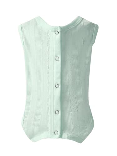 Angrypet All-Season Pet Shirts Onesie Pajamas for Small Dogs Cats Solid Ribbed Pets Clothes Small Puppy Outfits Green Large - Image 1