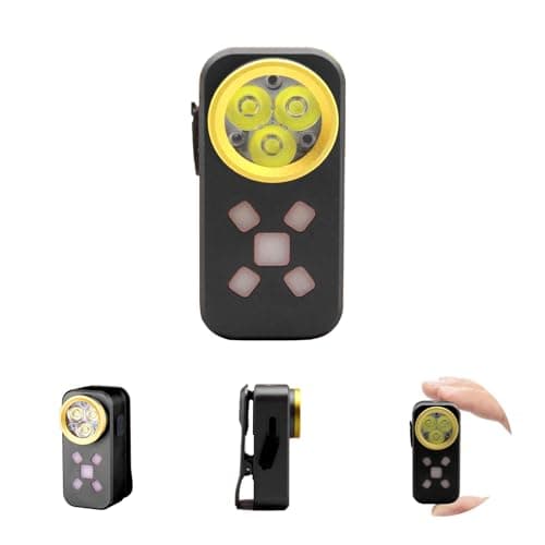 FOSFIS Rechargeable EDC Flashlight, Mini LED Flashights, 500 Lumens Portable Clip EDC Light, Pocket Flashlights, Magnetic Small Keychain Flashlight for Signaling, Camping, Emergency (Black) - Image 1