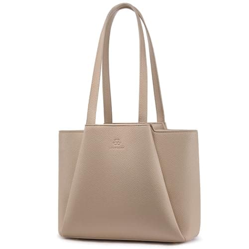 LOVEVOOK Shoulder Bag for Women - Vintage-Style Top Handle Shoulder Bag,Faux Leather Small Purse for Women with Zipper for Daily Travel College - Image 1