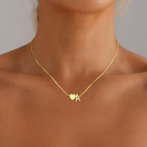 Eaciy Valentines Day Gifts for Her, Initial K Necklaces for Women Teen Girl Gifts Trendy Stuff, 5 6 7 8 9 10 11 12 13 Year Old Girl Daughter Birthday Valentines Gift - Thumbnail 2