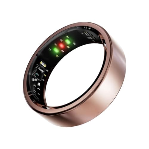 Vic Ring, Ultra-Light Titanium Smart Ring, 7-Day Battery Life, Fitness/Sleep/Stress Tracker for Women & Men, No APP Subscription Fees, IP68 Waterproof, iOS & Android Compatible(Rose Gold, 7) - Image 1