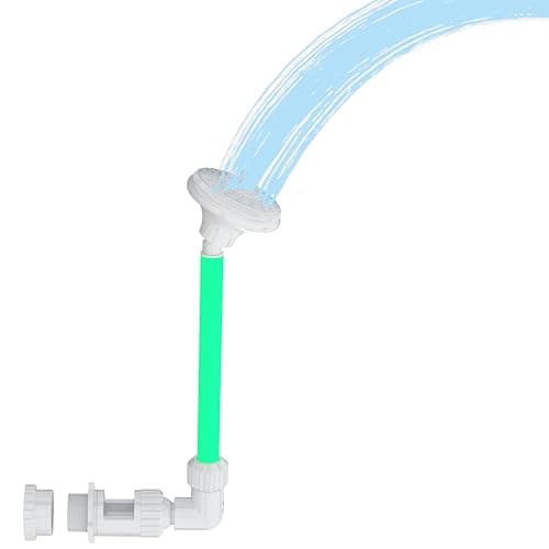 Ainkter Pool Fountain for Above & Inground Pools – 360° Adjustable Pool Waterfall, Pool Sprinkler Fountain with 4 Spray Modes, Green Glow-in-The-Dark Riser – Swimming Pool Cooler & Pool Accessories - Image 1