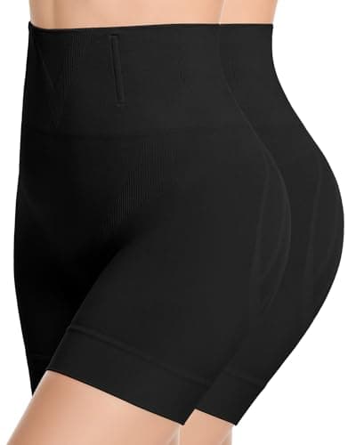 ForeverShaper Tummy Control Shapewear for Women, Seamless Shapewear Thigh Slimmers for Under Dresses, Mid-Waist Girdle Body Shaper Shorts - Image 1