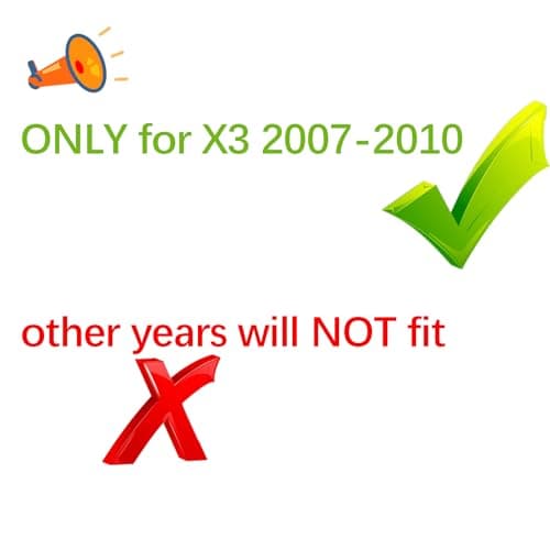 VaisbyTown Automotive Grille Inserts for BMW X3 E83 LCI 2007-2010 7 Grilles, Front Grill Accessories - Thumbnail 5