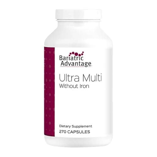 Bariatric Advantage Ultra Multi Without Iron - High Potency Multivitamin - for Bariatric Surgery Patients - Bariatric Multivitamin Capsule - with Calcium, Vitamin C & More - 270 Capsules - Image 1