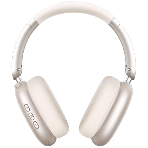 Wentronic Y01 Wireless Noise Canceling Headphones Bluetooth 5.3 Over Ear Headphones with Microphone, Hi-Res Audio, 48H Playtime, Foldable Comfortable Earpads,Compatible with iOS,Android,PC, Starlight - Image 1