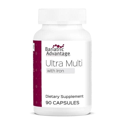 Bariatric Advantage Ultra Multivitamin with Iron - Ultra Multi with Iron - Capsule Format Multivitamin - Provides Full Complex of B Vitamins - with Vitamin C, Chromium & More - 90 Capsules - Image 1
