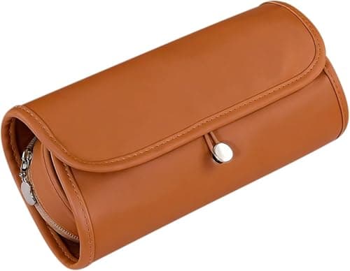 Cosmetic Bag,Portable Toiletry Bag for Women,Travel Makeup Case, Waterproof Makeup Organizer Pouch (Brown) - Image 1