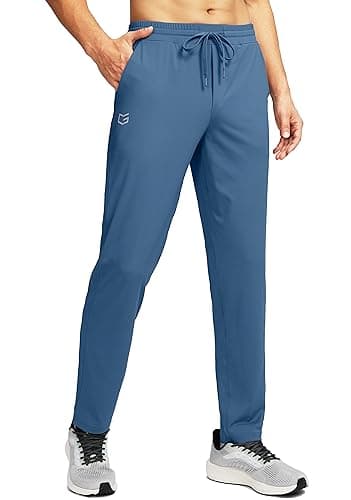 G Gradual Mens Sweatpants with 4 Pockets Tapered Track Athletic Slim Fit Pants for Running, Exercise, Workout, Gym, Slate Blue, XX-Large - Image 1