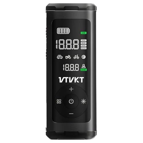 VTVKT Tire Inflator Portable Air Compressor, 150PSI Cordless Fast Inflation Air Pump, All-Aluminum Body, 12000mAh Battery Capacity, Digital Gauge, 45W 4X Fast Charging, Flagship Package - Image 1