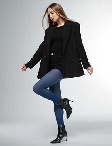 KBVOT Fleece Lined Tights Women Sheer Warm Pantyhose Leggings Fake Translucent Thermal Winter Thick Tights for Dresses - Thumbnail 5