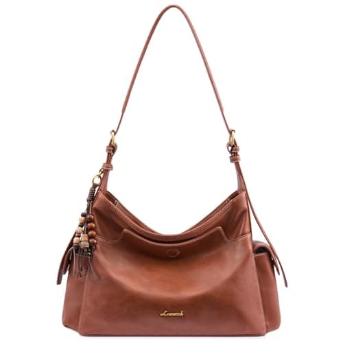 LOVEVOOK Hobo Purses for Women,Soft Faux Leather Crossbody Purse with Tassel Charms,Women's Shoulder Handbags for Daily - Image 1