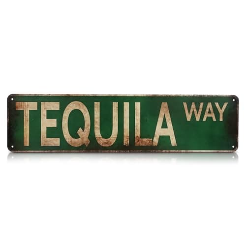 4x16 Inch Metal Bar Signs – Tequila Decorations Metal Signs, Lightweight and Easy to Install, Vintage Style Wall Tinplate Art, Rust and Fade Resistant, Good for Home, Bar, Kitchen, and Pub - Image 1