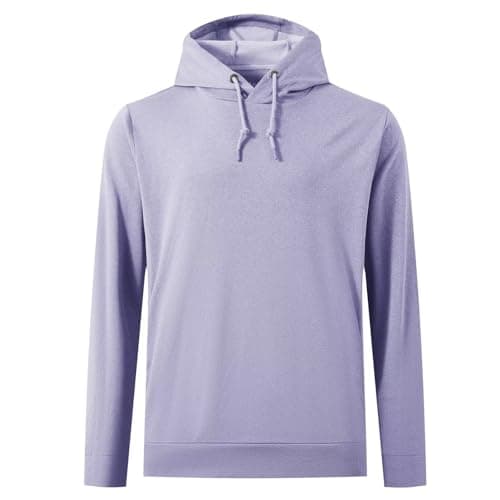 M MAELREG Hooded Sweatshirts for Men Breathable Lightweight Performance Heather Golf Pullover Hoodies With Pockets - Image 1