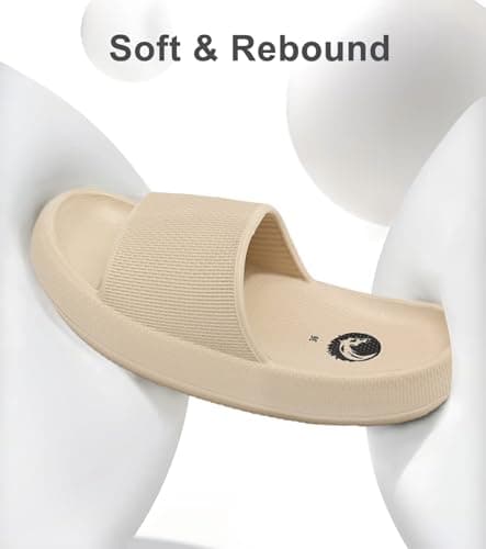 Haifago Womens Cloud Recovery Slides, Comfort Cushion Sandals for Woman Pillow Slippers with Arch Support, Outdoor Beach Pool Platform Slip on Slide - Thumbnail 6