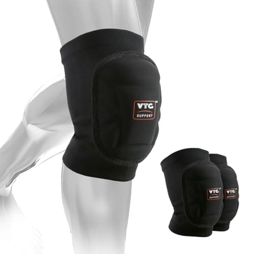 VTG SUPPORT 1 Pair Knee Pads with Soft Foam Padf - Knee Brace Support for Men and Women - Shock Protection - Professional Volleyball Knee Protectors - Suitable for Multiple Sports (X-Small (23-28 CM/9-11 ")) - Image 1