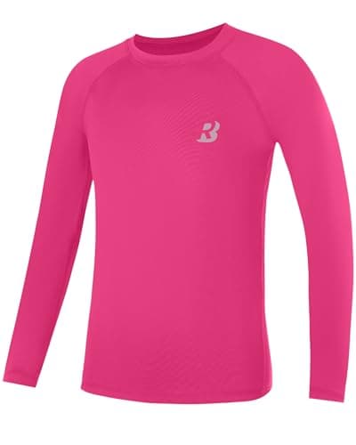 Roadbox Boys Youth Compression Shirts - Long Sleeve Athletic Undershirt Quick Dry Baselayer for Baseball Soccer Football - Image 1