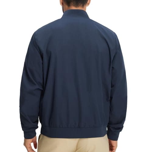 M MAELREG Mens Lightweight Windbreaker Vintage Light Golf Bomber Jacket Spring Fall Outdoor Coats Work Clothes - Thumbnail 2