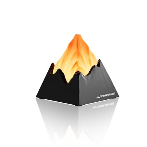 Yinken Night Light,Creative Volcano Night Light,Rechargeable Bedside Lamp with Timer,Cool Room Decoration for Kids Bedroom - Image 1