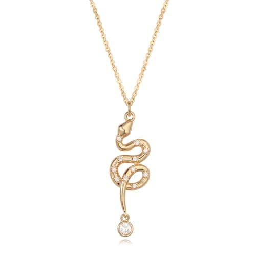 LOYATA Dainty Diamond Pendant Necklace 14K Gold Plated Hypoallergenic Chain Necklace with Pendant Gold Necklace Trendy Jewelry Gifts for Women - Image 1